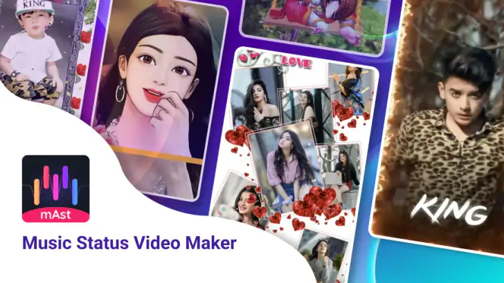 mAst: Music Status Video Maker feature graphic
