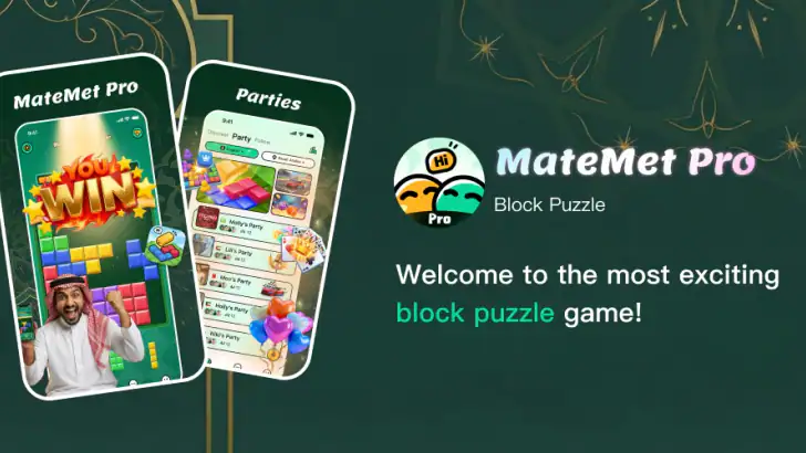 MateMet Pro - Block Puzzle feature graphic