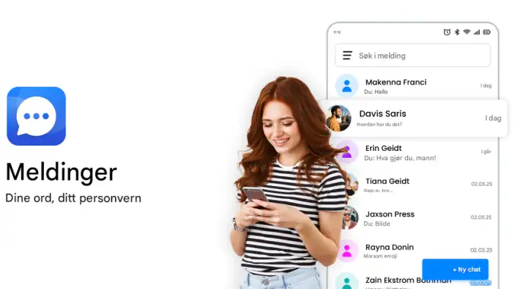 Messenger – SMS-meldinger feature graphic