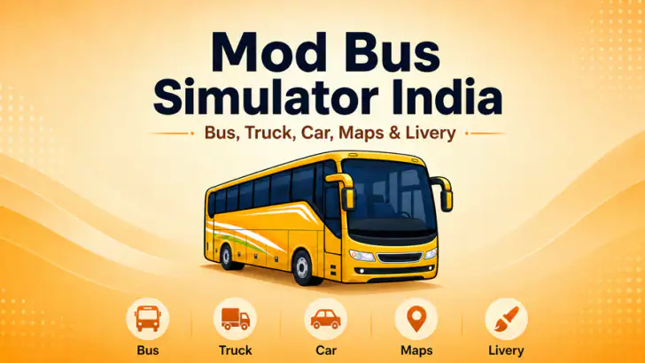 Mod Bus Simulator India feature graphic