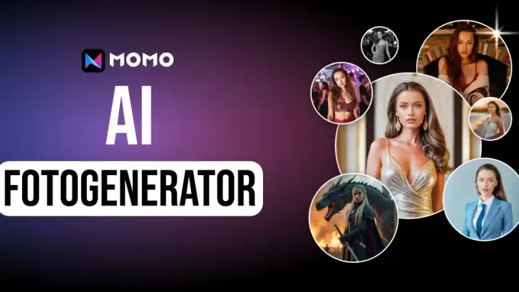 Momo – AI-fotogenerator feature graphic