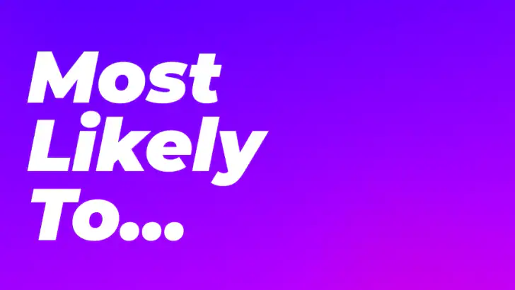Most Likely To feature graphic