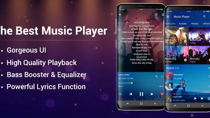 Music Player for Android feature graphic