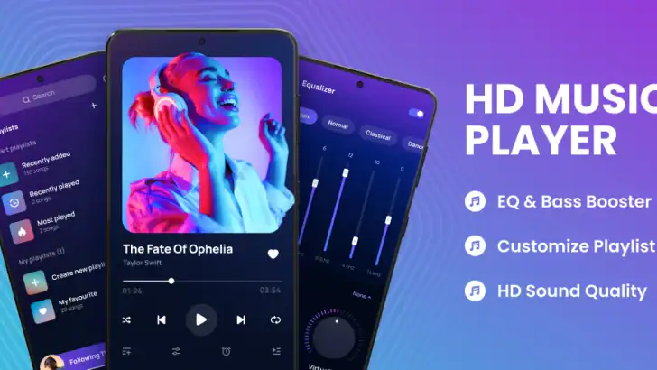 Music Player Offline & MP3 feature graphic