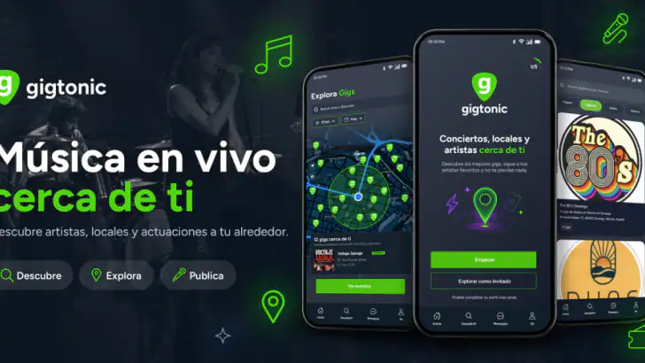 Música en vivo cerca de ti feature graphic