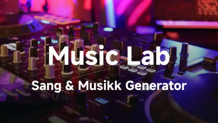 MusicLab: AI Sang &Musikkvideo feature graphic