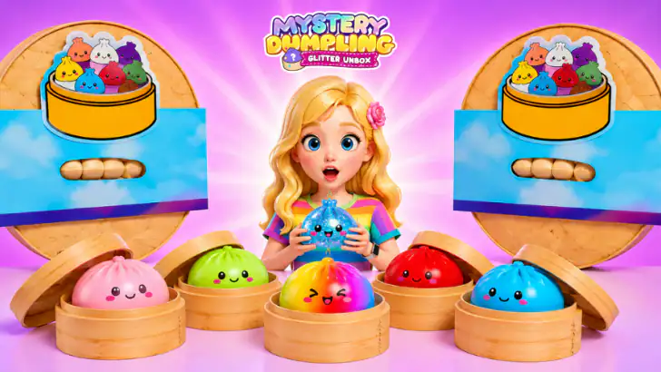 Mystery Dumpling Glitter Unbox feature graphic