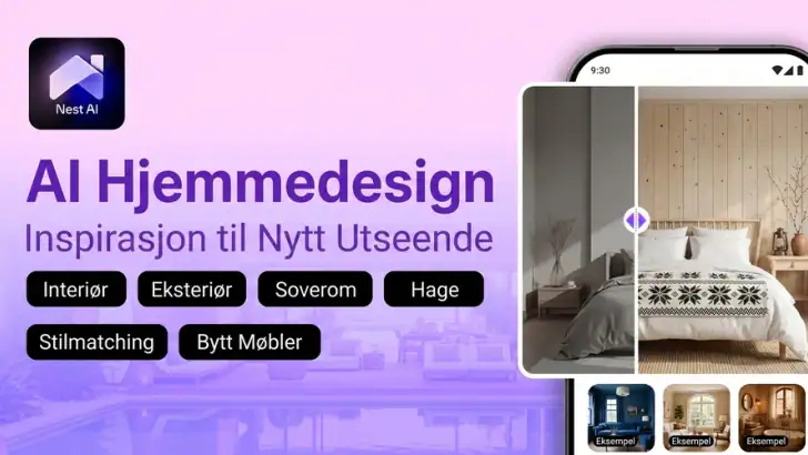 NestAI: AI Hjemdesign feature graphic