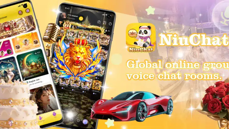 NiuChat voice chat room feature graphic