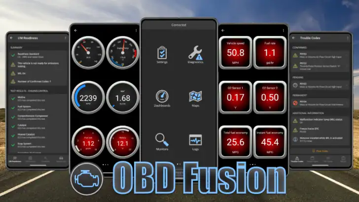 OBD Fusion (Car Diagnostics) feature graphic
