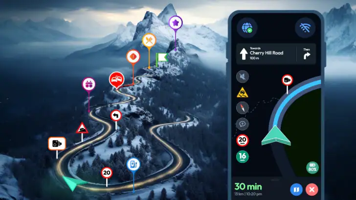 Offline Map Navigation feature graphic