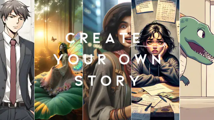 Okudu AI - Create Stories feature graphic