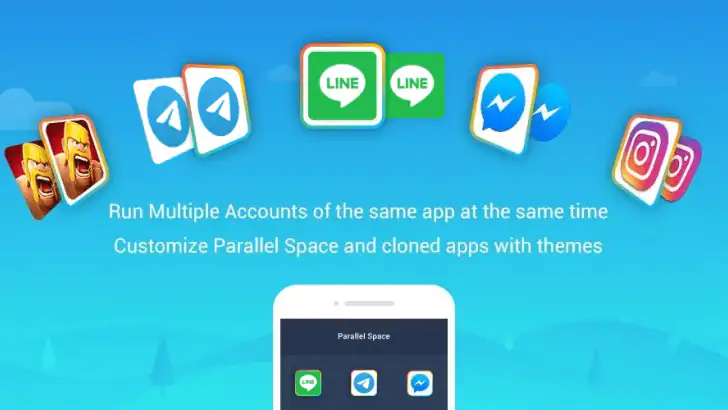 Parallel Space - app cloning feature graphic