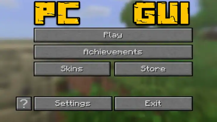 PC GUI Pack for Minecraft PE feature graphic