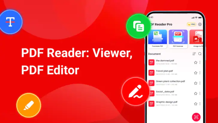 PDF Reader: Viewer, PDF Editor feature graphic