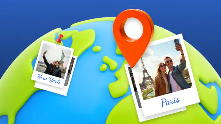 Photo Map: GPS Camera Location feature graphic