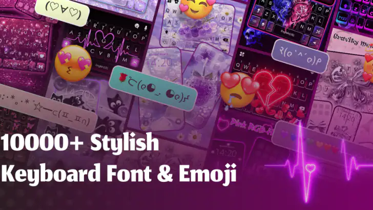 Pink RGB Heart Tastatur feature graphic