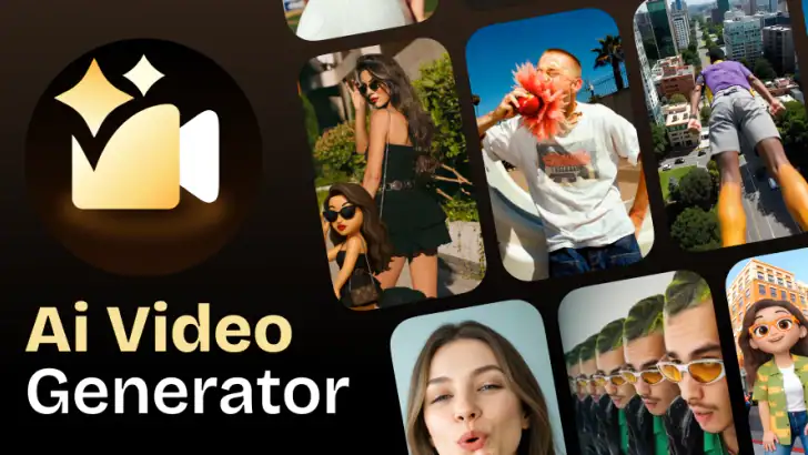 Pixilli - AI Video Maker feature graphic