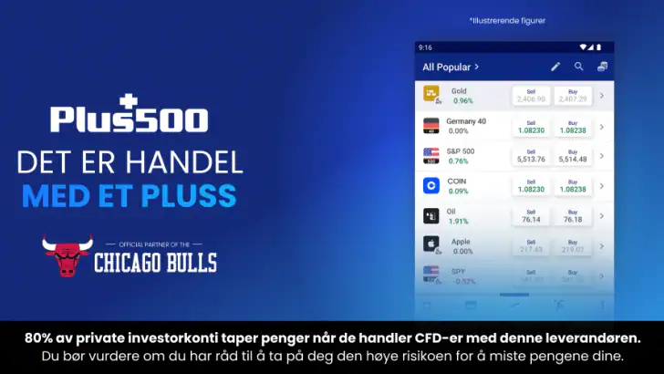Plus500 Trading feature graphic