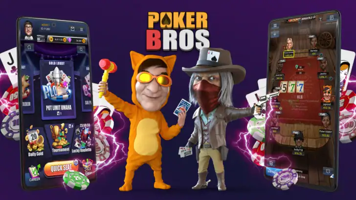 PokerBROS: Play NLH, PLO, OFC feature graphic