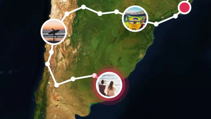Polarsteps - Travel Tracker feature graphic