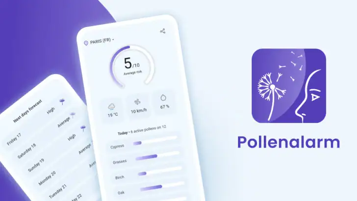 Pollenvarsel feature graphic