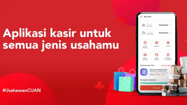 POS Qasir: Aplikasi Kasir UMKM feature graphic