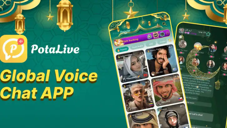 PotaLive - Voice Chat Room feature graphic