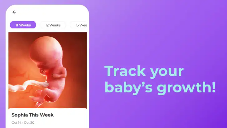 Pregnancy Tracker & Baby App feature graphic