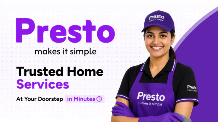 Presto: House Help in Minutes feature graphic