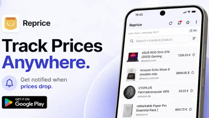 Price Tracker | Reprice feature graphic