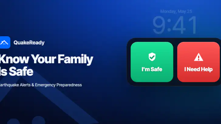 QuakeReady: Earthquake Alerts feature graphic