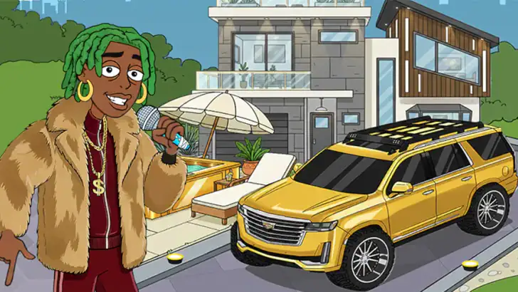 Rap Star:Idle Clicker feature graphic
