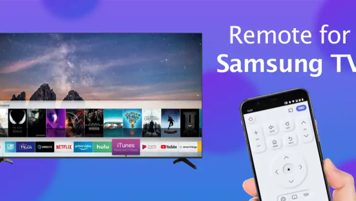 Remote for Smart Samsung TV feature graphic