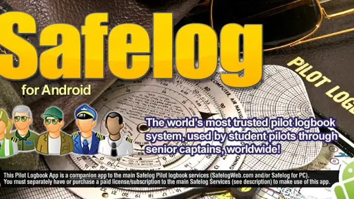 Safelog Pilot Logbook feature graphic