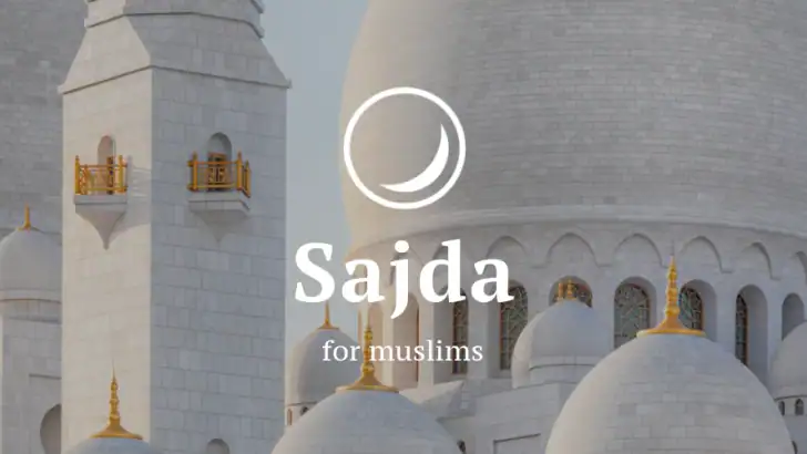 Sajda: Prayer times, Quran feature graphic