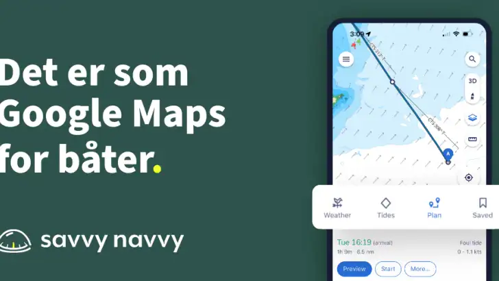 Savvy Navvy: Båt GPS & Sjøkart feature graphic
