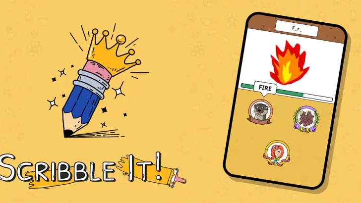 Scribble It! Draw & Guess feature graphic
