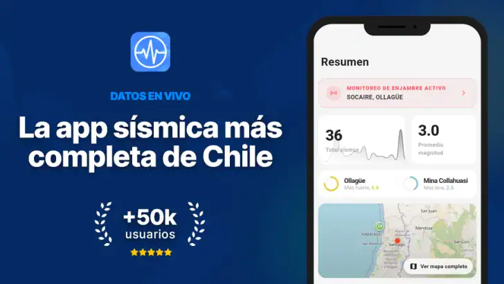 Sismos Chile - En tiempo real feature graphic