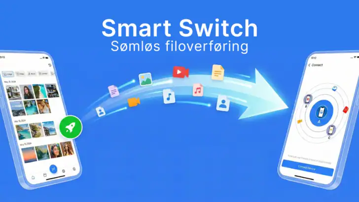 Smart Switch - Filoverføring feature graphic