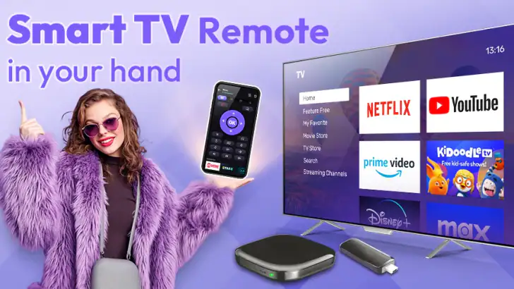 Smart TV-fjernkontroll feature graphic