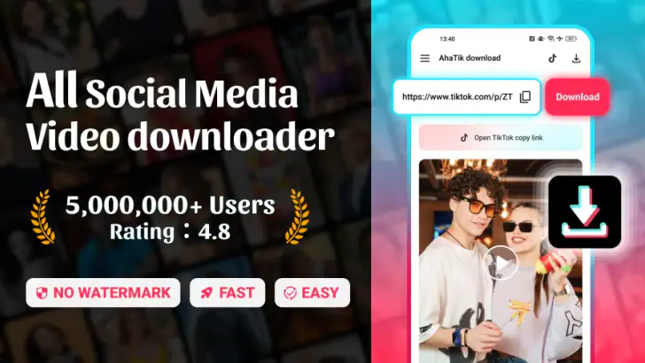SnapTik - TT Video Downloader feature graphic