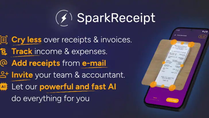 SparkReceipt - Regnskap feature graphic