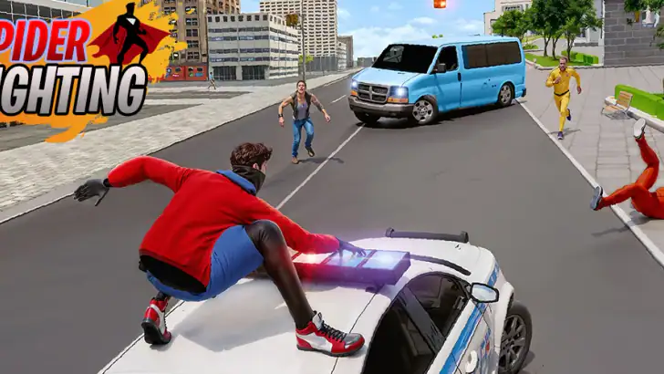 Spider Hero Fighting Game 3D feature graphic