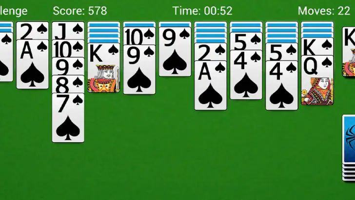 Spider Solitaire - Kortspill feature graphic