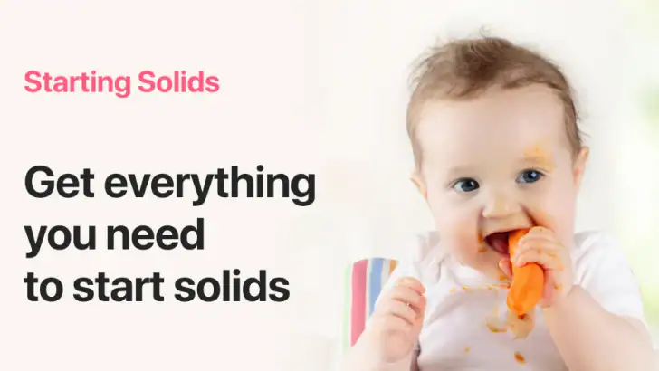 Starting Solids: Baby Food feature graphic