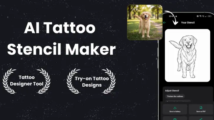 Stencify: Tattoo Stencil Maker feature graphic