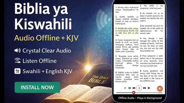 Swahili Bible: Biblia Takatifu feature graphic