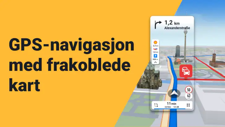 Sygic GPS navigasjon & Kart feature graphic