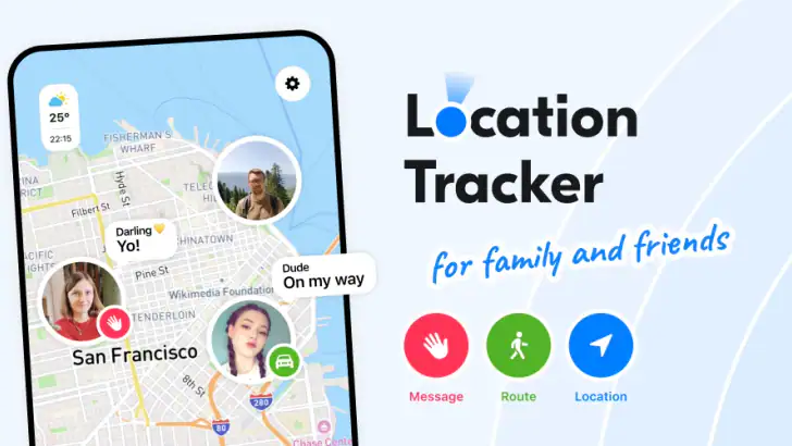 TEEM: Family Location Tracking feature graphic